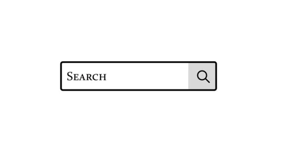 Element Graficzny Paska Wyszukiwania Ilustracja — Zdjęcie stockowe