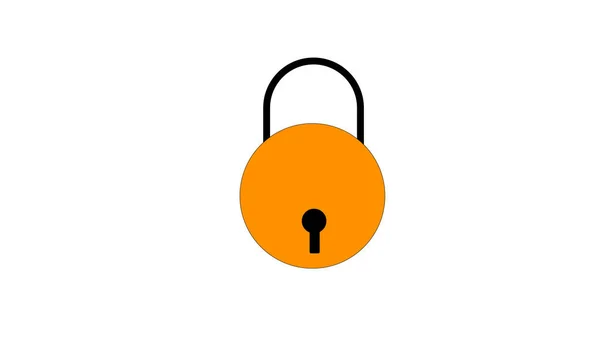 Lock Isolated Folder Icons Set Illustration — Stock Photo, Image
