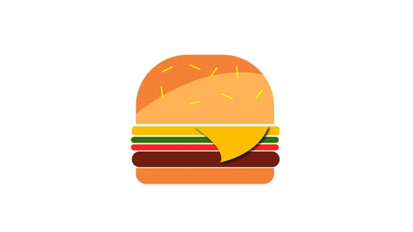 Eenvoudige Burger Set Burger Met Kaas — Stockfoto