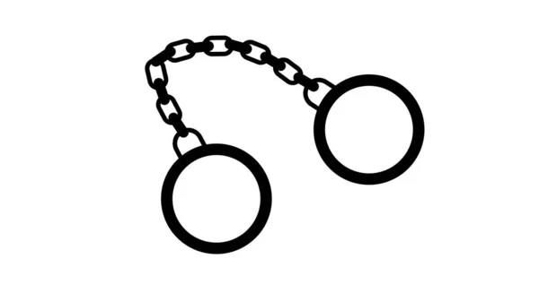 Handcuffs Icon Trendy Design Template Logo Signage — Stock Photo, Image