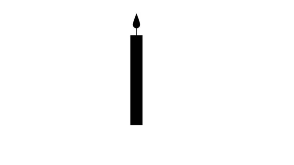 Σήμα Φως Κεριών Για Προσευχή Δείπνο Και Κηδεία Στοιχείο Για — Φωτογραφία Αρχείου