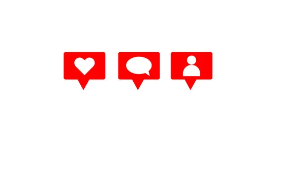 Ikony Mediów Społecznościowych Ilustracja — Zdjęcie stockowe