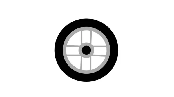 Scooter Hjul Realistisk Design Illustration — Stockfoto