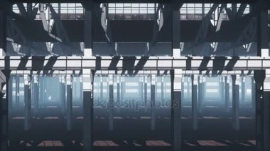 Issız fabrika Bina içinde 4 k endüstriyel