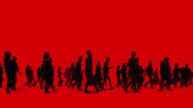 Tanımlanamayan insanların siluetleri yavaş yavaş mesajın karşısında soluklaşıyor. 