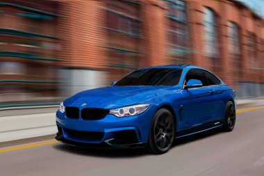 Moskova 'da mavi BMW f30