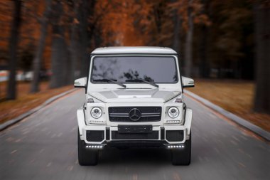 Moskova 'da Mercedes G sınıfı.