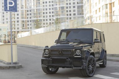 Moskova 'da Mercedes G sınıfı.
