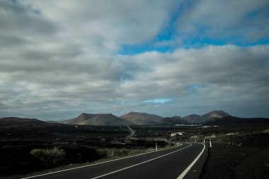 Volcanic road in Spain