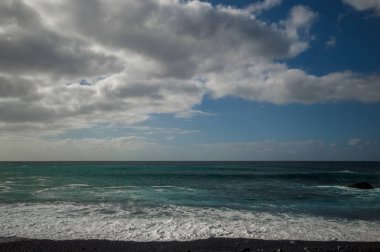 Black sand beach in the Canary Islands