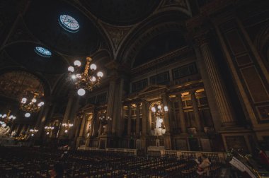 Gün doğumunda Paris 'in güzel manzarası