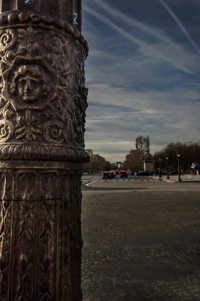 Belles vues de Paris en perspective au lever du soleil — Photo