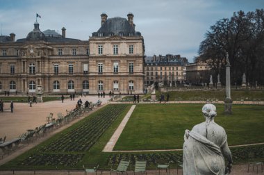 Gün batımında Paris 'in güzel manzarası