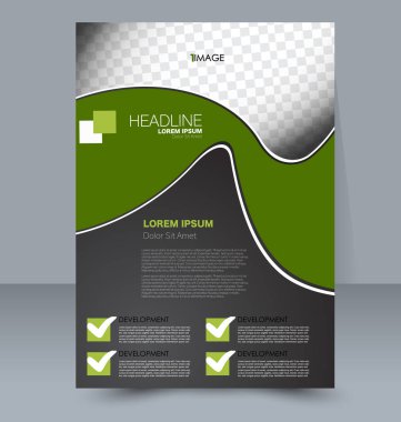 Soyut el ilanı tasarım arka planı. Broşür şablonu.