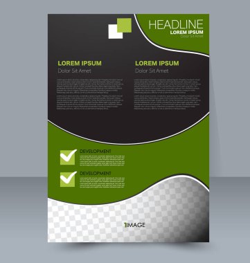 Soyut el ilanı tasarım arka planı. Broşür şablonu.