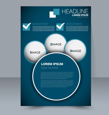 Soyut el ilanı tasarım arka planı. Broşür şablonu.