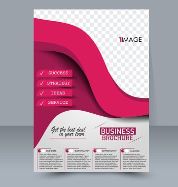 Soyut el ilanı tasarım arka planı. Broşür şablonu.