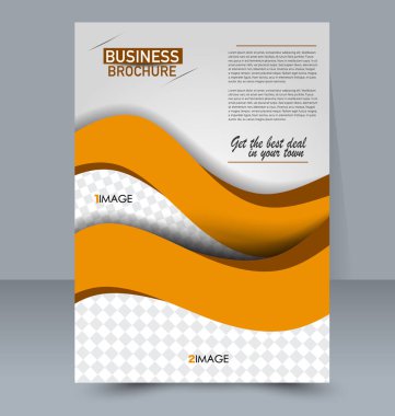 Soyut el ilanı tasarım arka planı. Broşür şablonu.