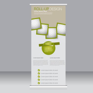 Afiş olarak topla stand şablonu.