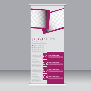 Afiş olarak topla stand şablonu.