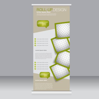 Afiş olarak topla stand şablonu.