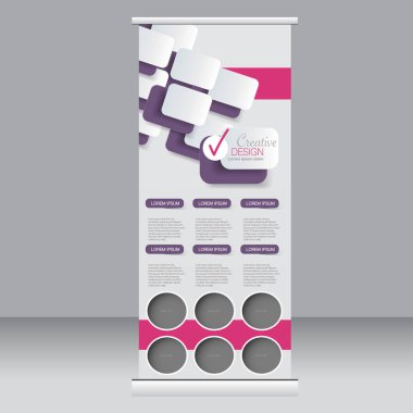 Afiş olarak topla stand şablonu.