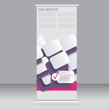 Afiş olarak topla stand şablonu.