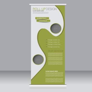 Afiş olarak topla stand şablonu.