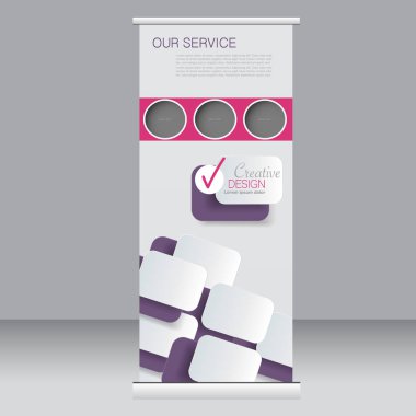 Afiş olarak topla stand şablonu.