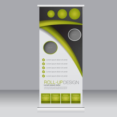 Afiş olarak topla stand şablonu.