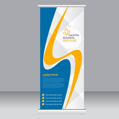 Afiş olarak topla stand şablonu.