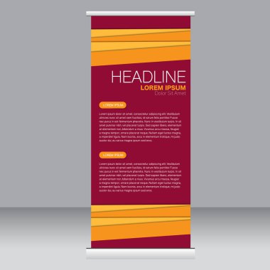 Afiş olarak topla stand şablonu.