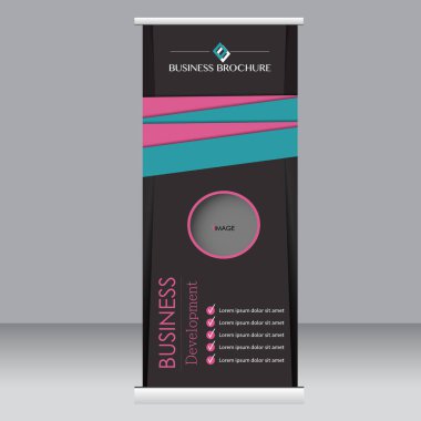 Afiş olarak topla stand şablonu.