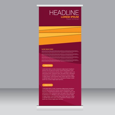 Afiş olarak topla stand şablonu.