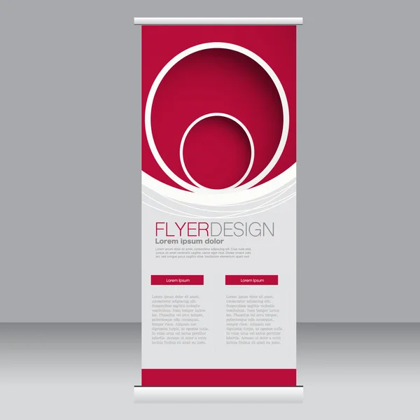 Roll up banner stand plantilla . — Vector de stock