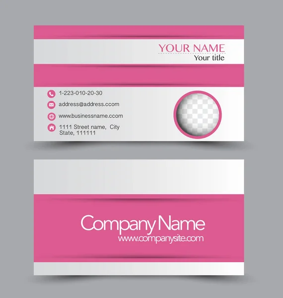 Business card design set template — Stock Vector