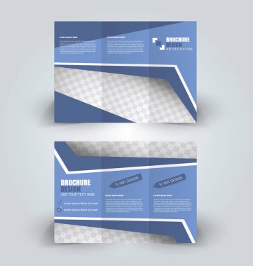 İş eğitim reklam broşür tasarım şablonu. Panelli kitapçık