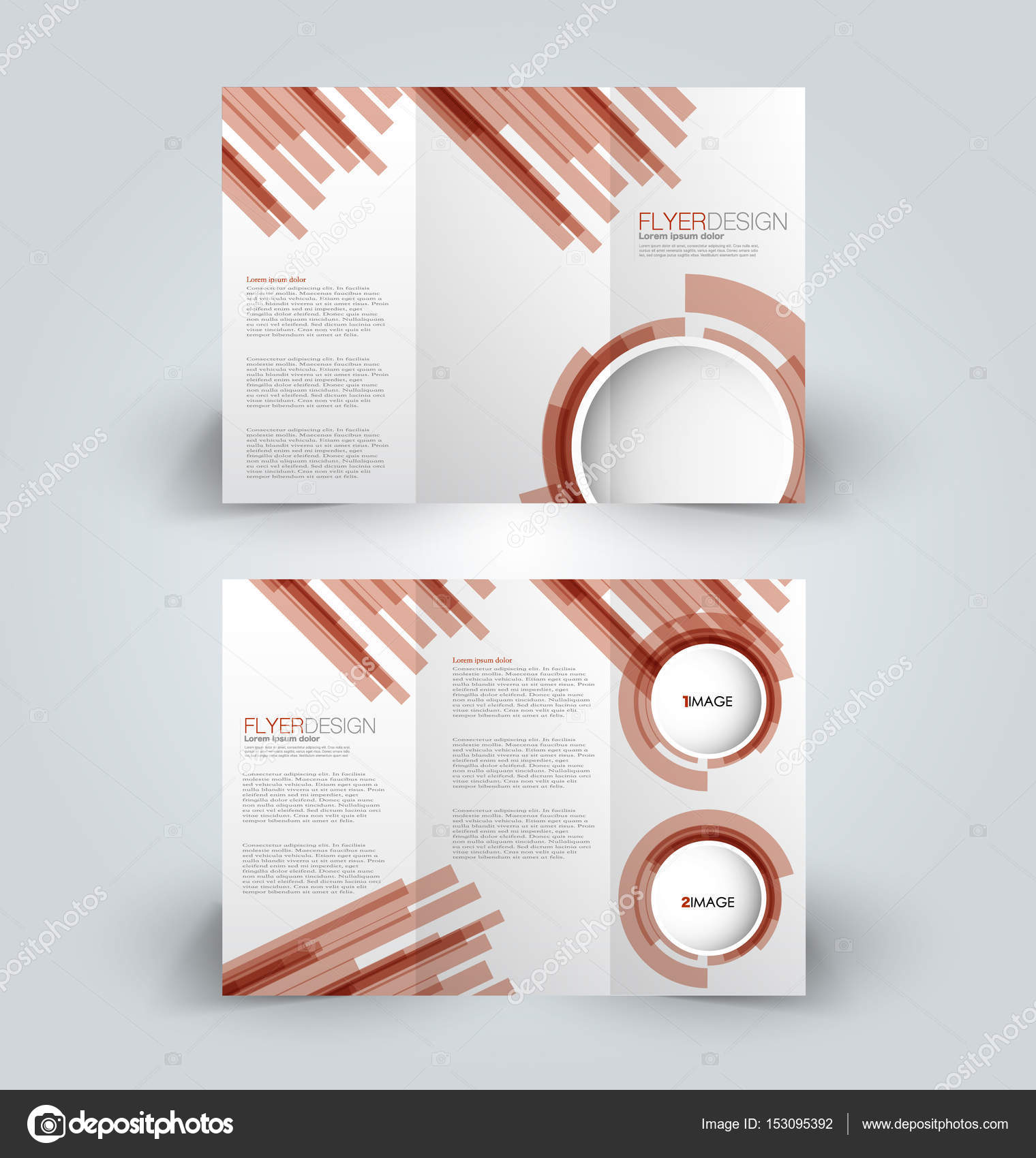 Broschure Design Vorlage Fur Business Education Werbung Trifold Broschure Stockvektor C Milana