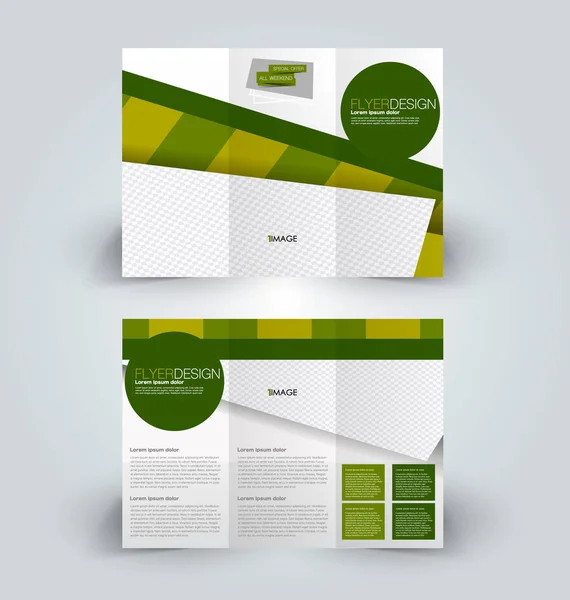 Szablon projektu dla biznesu edukacji ogłoszenie Broszura. Trifold broszury — Wektor stockowy