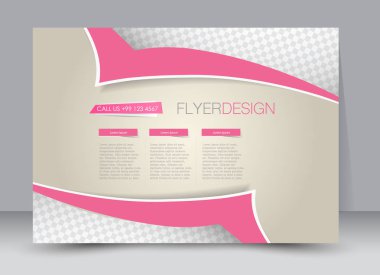 Dergi kapağı şablon tasarım yatay yönlendirmeye sahip