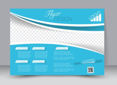 Dergi kapağı şablon tasarım yatay yönlendirmeye sahip