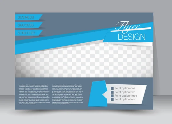 Magazin-Cover-Vorlage mit Design-Orientierung Landschaft — Stockvektor