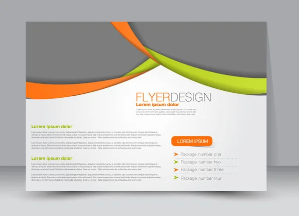 Flyer, brochure, billboard sjabloon ontwerp liggend — Stockvector