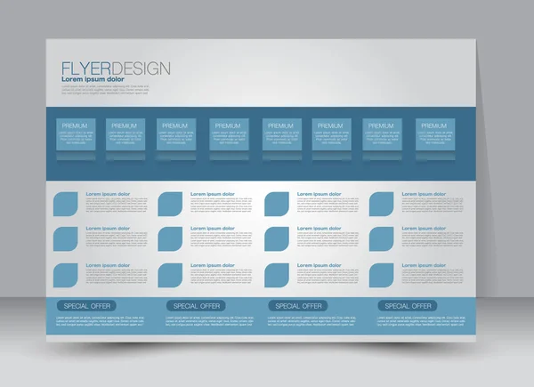 Flyer, brochure, billboard template design landscape orientation — Stock Vector