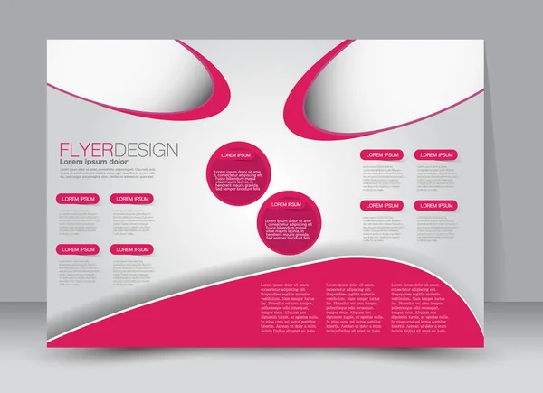 Flyer, brochure, billboard sjabloon ontwerp liggend — Stockvector