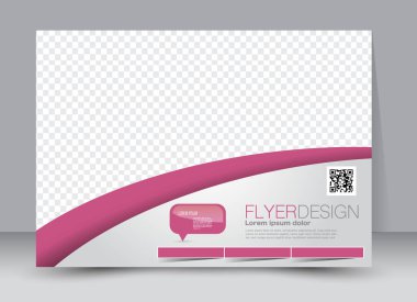 El ilanı, broşür, billboard şablon tasarım yatay yönlendirme