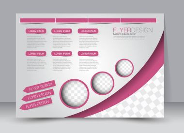 El ilanı, broşür, billboard şablon tasarım yatay yönlendirme