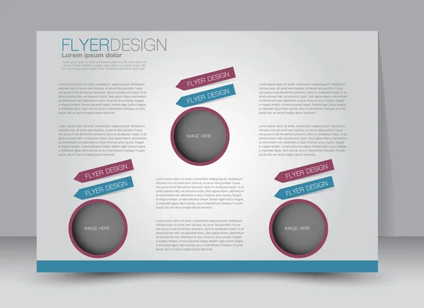 Flyer, brochure, billboard template design landscape orientation — Stock Vector