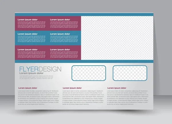 Folheto, brochura, modelo de cartaz orientação da paisagem de design — Vetor de Stock
