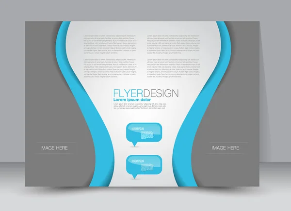 Flyer, brochure, billboard sjabloon ontwerp liggend — Stockvector